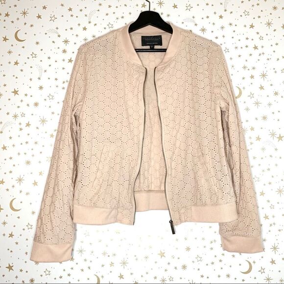 Sanctuary Eyelet Bomber Jacket, Women's Size Large - Picture 7 of 8